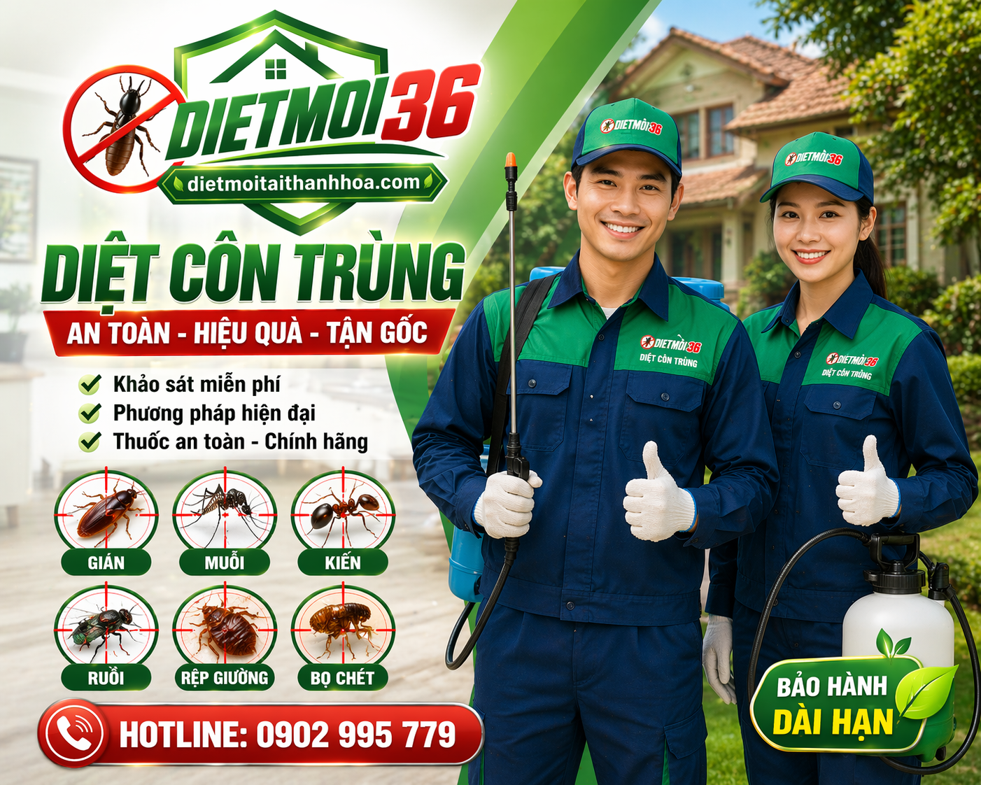 Diệt côn trùng Thanh Hóa
